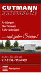 Mobile Screenshot of gutmann-automobile.de